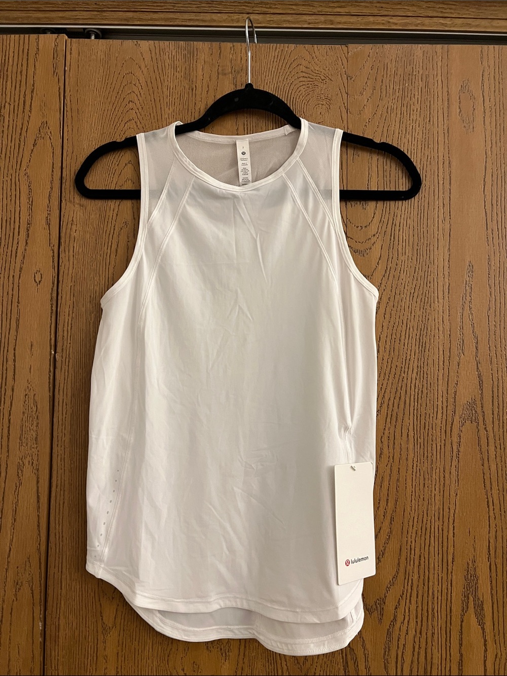 lululemon athletica White Crew Neck Performance Tank